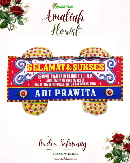 Papan Bunga Ucapan Selamat Balong